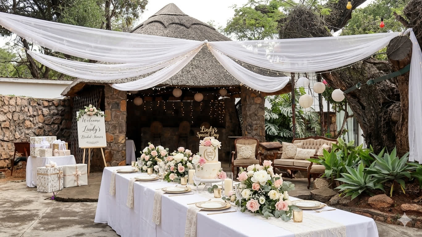 Bridal Shower Garden Setup